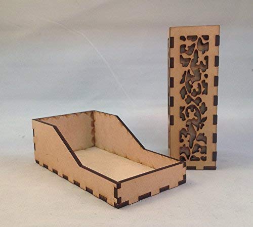 Dragon Mini Dice Tower v4 Clear Acrylic Window Laser Cut MDF Unique Gift