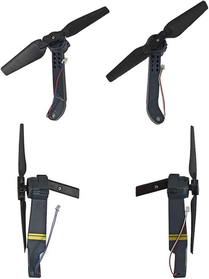 RC Quadcopter Spare Parts Axis Drone Arms with Propellers FPV Racing Drone Arms Comaptible with E58/L800/JY019/S168 RC Hobby, 4pcs Included