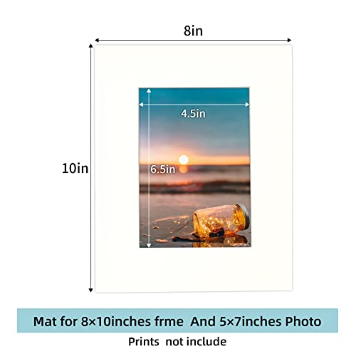 10 Pack Acid Free Ivory Picture Frame Mats