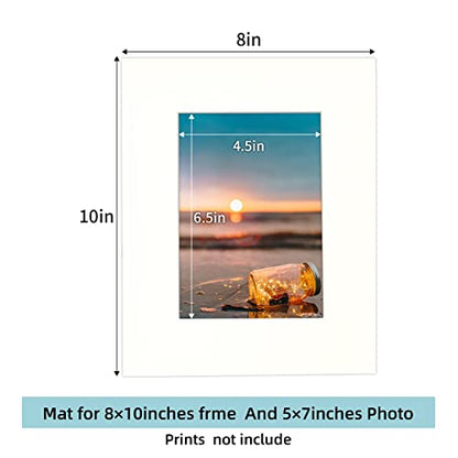 10 Pack Acid Free Ivory Picture Frame Mats