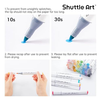 Pastel Alcohol Markers Brush tip (51 Count)