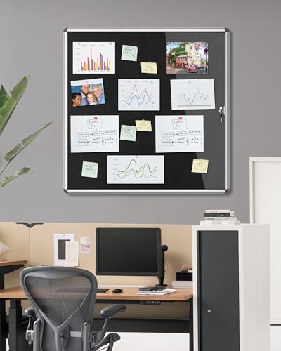 38"x38" Enclosed Bulletin Board