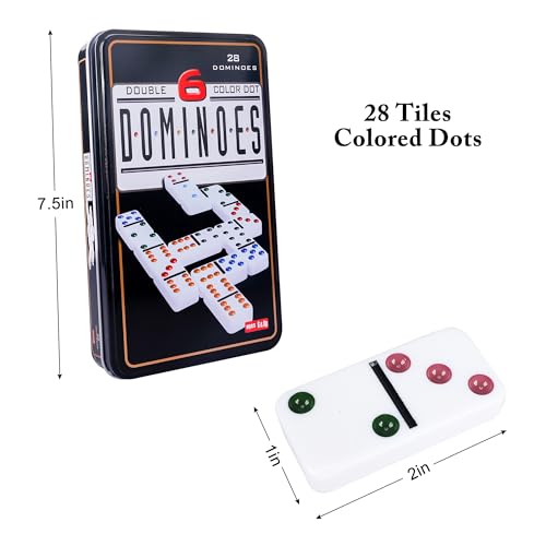 Double Six Dominoes Set