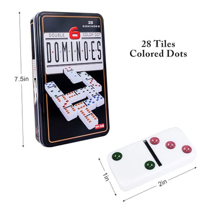 Double Six Dominoes Set