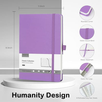 A5 Lined Hardcover Notebook for Writing