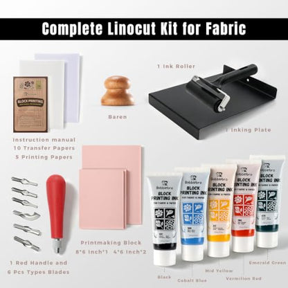 Linocut Kit for Printmaking