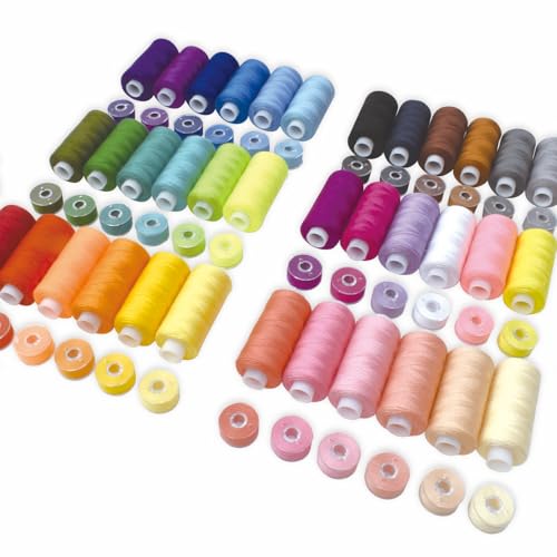 72Pcs Bobbins Sewing Threads Kit