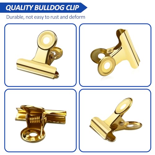 30 Pack Bulldog Clips 0.87 Inch Small Hinge Paper Clips (30 Count)