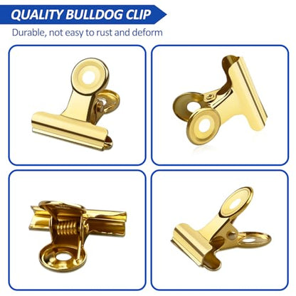 30 Pack Bulldog Clips 0.87 Inch Small Hinge Paper Clips (30 Count)
