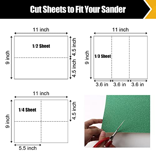 60 Grit Sand Paper 9" x 11" (12 Count)