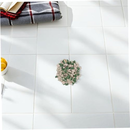 1 Pack DIY Kit Unique Green Ceramic Tiles for Stepping Stones Home Decoration and Art Projects