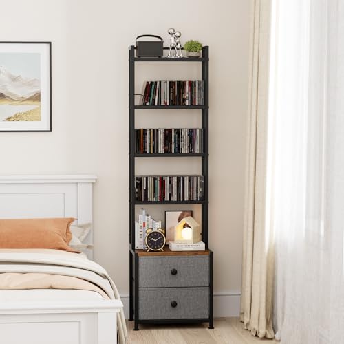 CD Storage Rack with Drawer