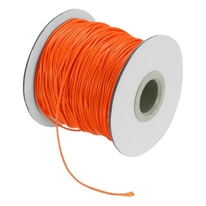 Waxed Cord 1mm Waxed Thread 87 Yard Wax String Leather Cord for Bracelet Making