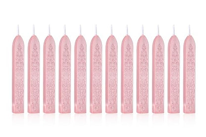 12Pcs Sealing Wax Sticks with Wicks for Wax Seal Stamp (12 Count)
