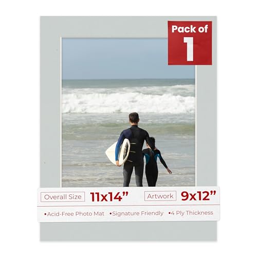 11x14 Mat Bevel Cut for 9x12 Photos