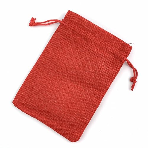 Pack of 25 Burlap Gift Bags with Drawstring Linen Jewelry Pouches Wedding Hessian Jute Bags for Birthday and Treat Pouches Party Wedding Favors Gift