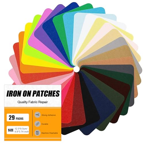 Iron on Patches Repair for Fabric Clothes (29 Count)