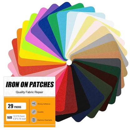 Iron on Patches Repair for Fabric Clothes (29 Count)