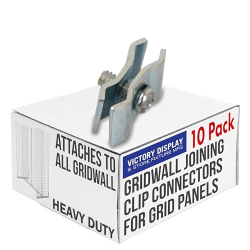 Gridwall Joining Clip Connectors for Grid Panels