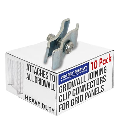 Gridwall Joining Clip Connectors for Grid Panels