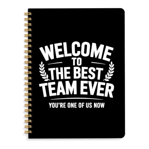 Welcome To The The Best Team Ever 160 Blank Pages Hardcover Spiral Notebook