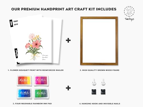 Flower Bouquet Handprint Art Craft DIY Kit