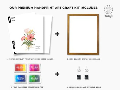 Flower Bouquet Handprint Art Craft DIY Kit
