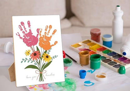 Mother's Day Christian Flower Handprint Art Wooden Making Sign