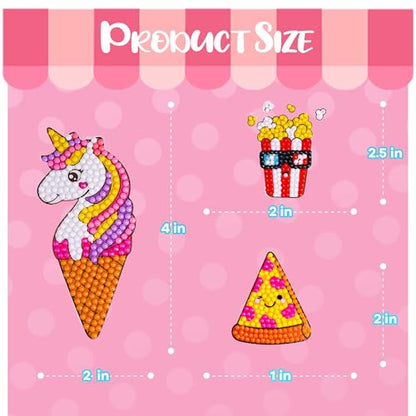 Girls Desserts Diamond Painting Kits for Kids (3.68 Ounce)