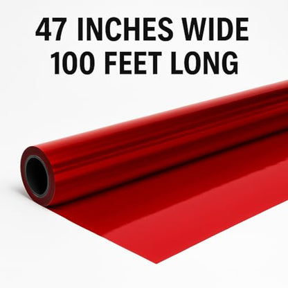 Anderson's Red Shiny Metallic PVC Roll