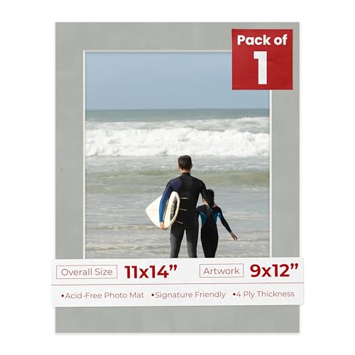 11x14 Mat Bevel Cut for 9x12 Photos