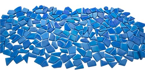 Irregular Glass Mosaic Tiles Bulk 500g Glossy and Iridescent Mosaic Glass Tiles for DIY Projects and Arts and Crafts Solid Colors and Mixes (263 Count)