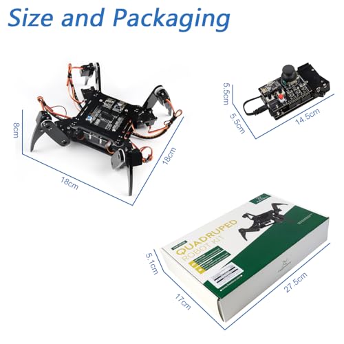 Quadruped Robot Kit with Remote
