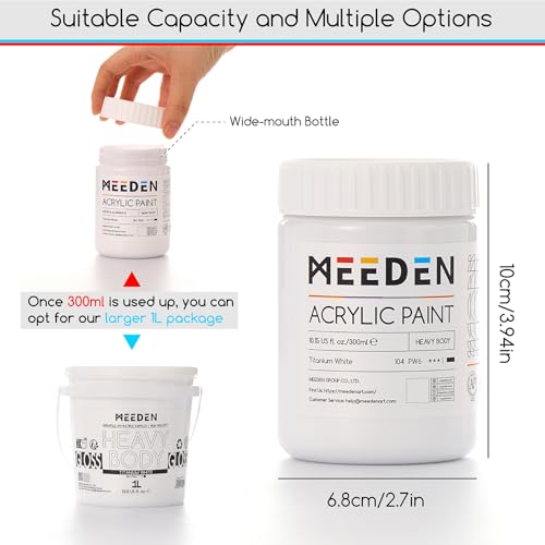 Titanium White Acrylic Paint (10 Fl Oz)