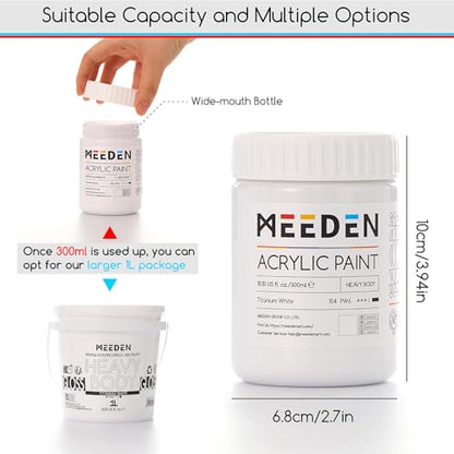 Titanium White Acrylic Paint (10 Fl Oz)