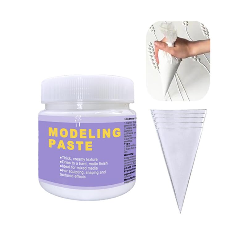 Acrylic Modeling Paste 3D Art Texture Paste 9.88oz (9.8767 Ounce)
