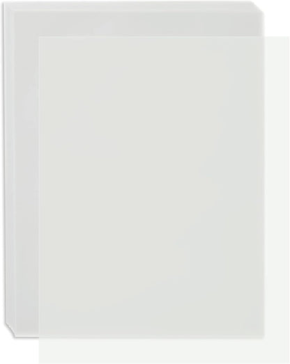 Paper Junkie Vellum Paper - 8.5 x 11 in, 100 Sheets White Translucent - Translucent & Transparent Printer Sheets for Inkjet & Laser - Printable Tracing Paper for Invitations, Sketching & Drawing