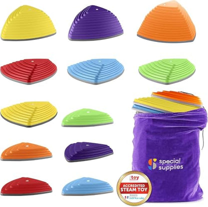 Stepping Stones for Kids Indoor and Outdoor Balance Blocks Promote Coordination