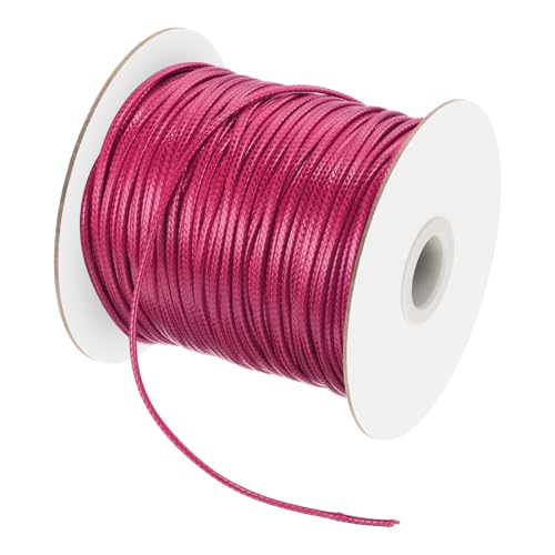 Waxed Cord 2mm Waxed Polyester Cord 98 Yard Wax String for Bracelet Making