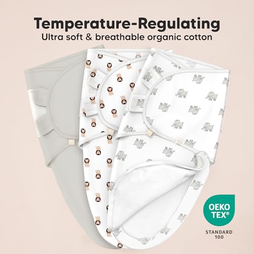 Newborn Swaddles with Zippers (3 Count)