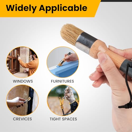 Chalk Paint Brushes Set of 4 (4 Count)