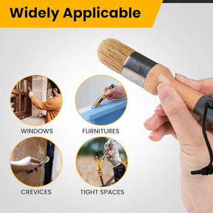 Chalk Paint Brushes Set of 4 (4 Count)