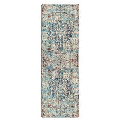 Reine Bohemian Floral Medallion Runner Rug
