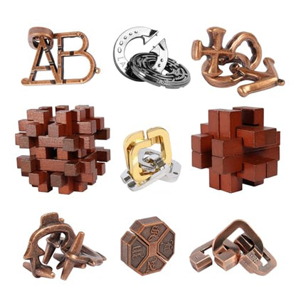 9pcs Difficulty Puzzles Gift for Adults (9 Count)