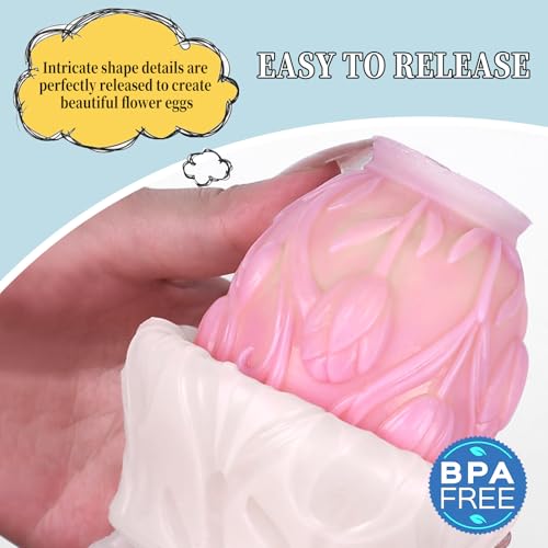 Easter Egg Mold Silicone Candle Resin Wax Mold for Candles Making Molds Silicone Shapes Soy Wax Moldes para Velas De Silicona para Velas