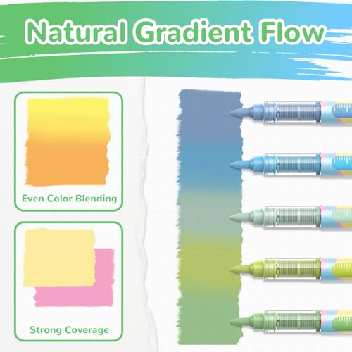 12 Macaron Acrylic Paint Markers (12 Count)