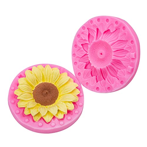 3D Sunflower Silicone Mold for Fondant Chocolate Candy Cake Decorating Candle Soap Baking Pastry Polymer Clay