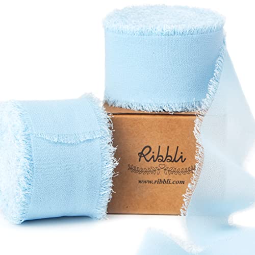 Baby Blue Chiffon Ribbon 1 (60 Foot)