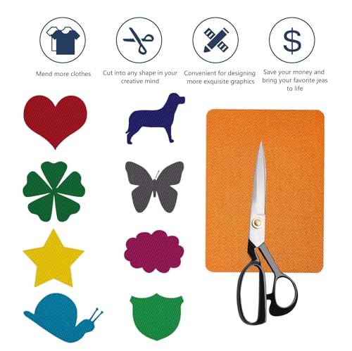 Iron on Patches Repair for Fabric Clothes (12 Count)