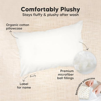 Mini Toddler Pillow with Pillowcase